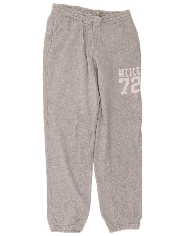 Nike Mens Graphic Calças de treino Joggers pequenos cinza algodão esportivo