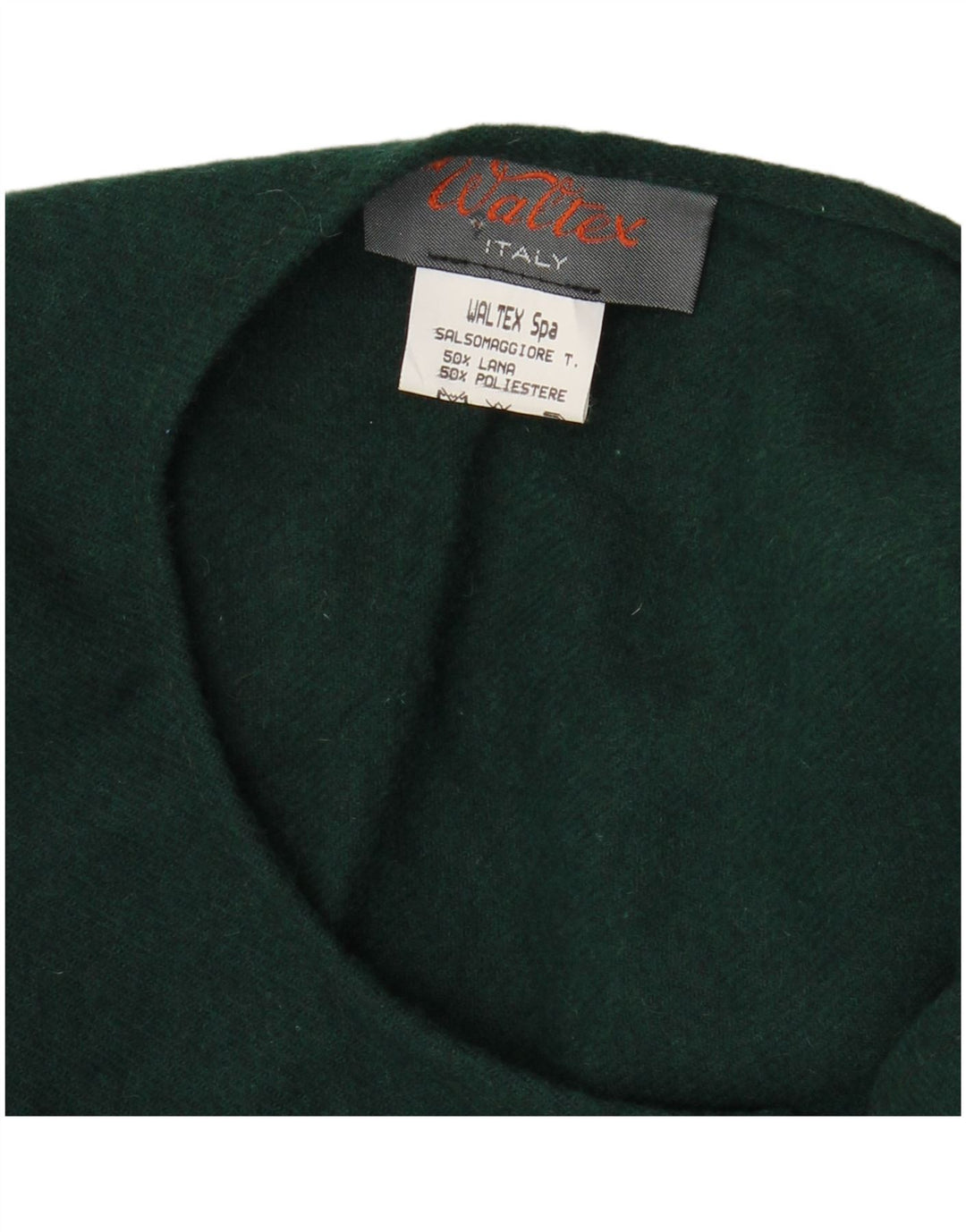 Casaco poncho feminino vintage tamanho único lã verde