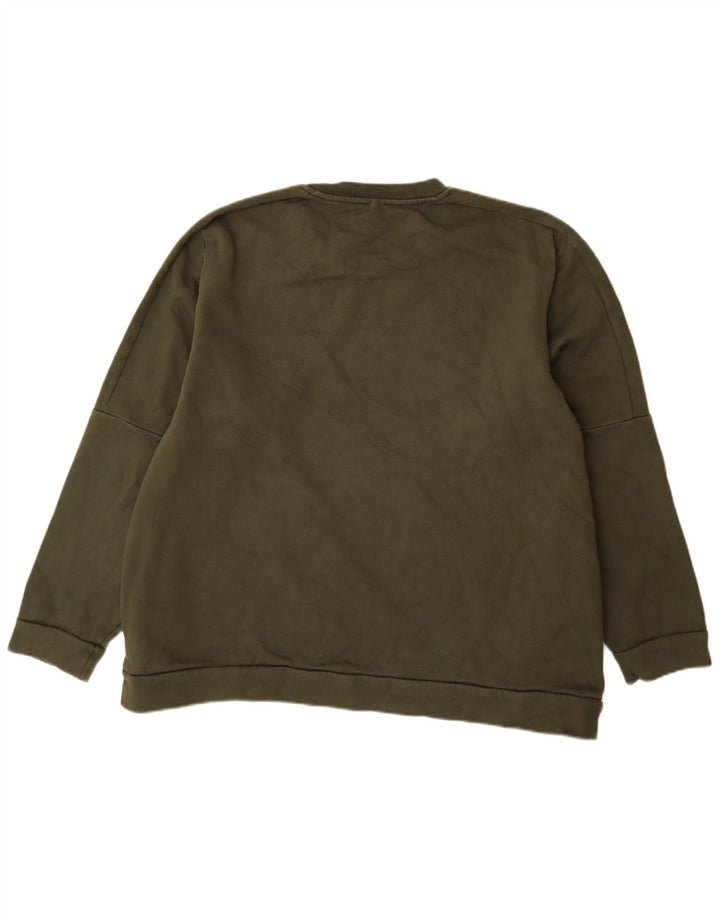 Adidas Mens Moletom Jumper 2XL Algodão Cáqui