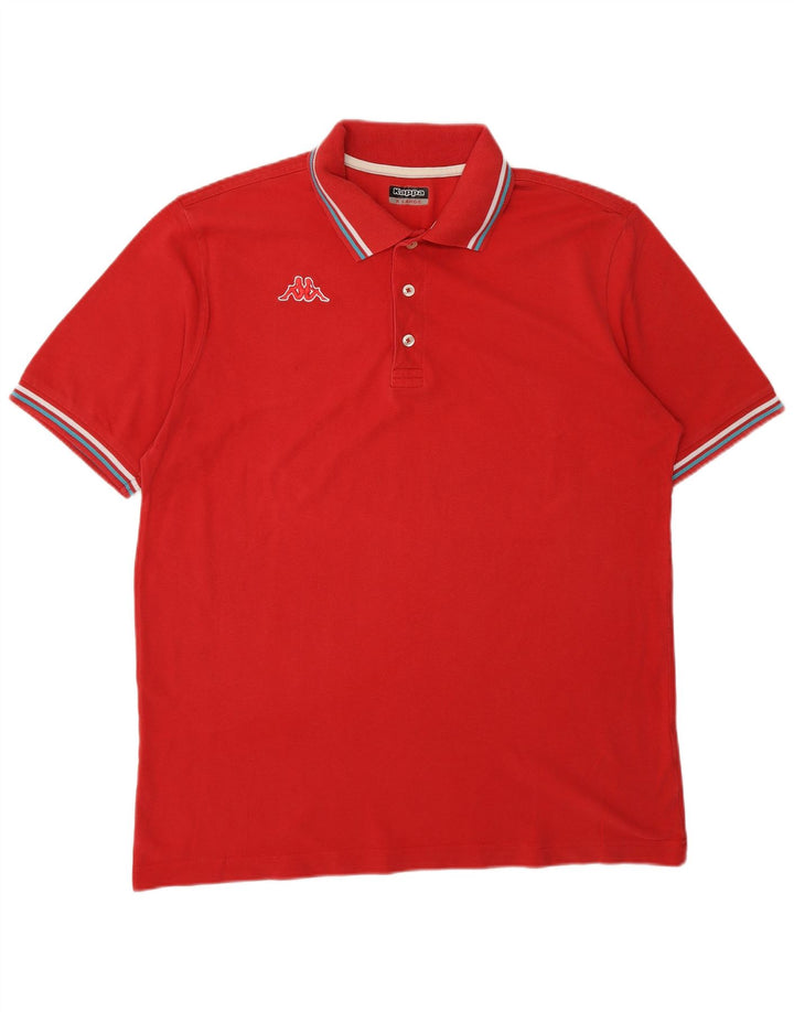 KAPPA Mens Polo Shirt XL Red