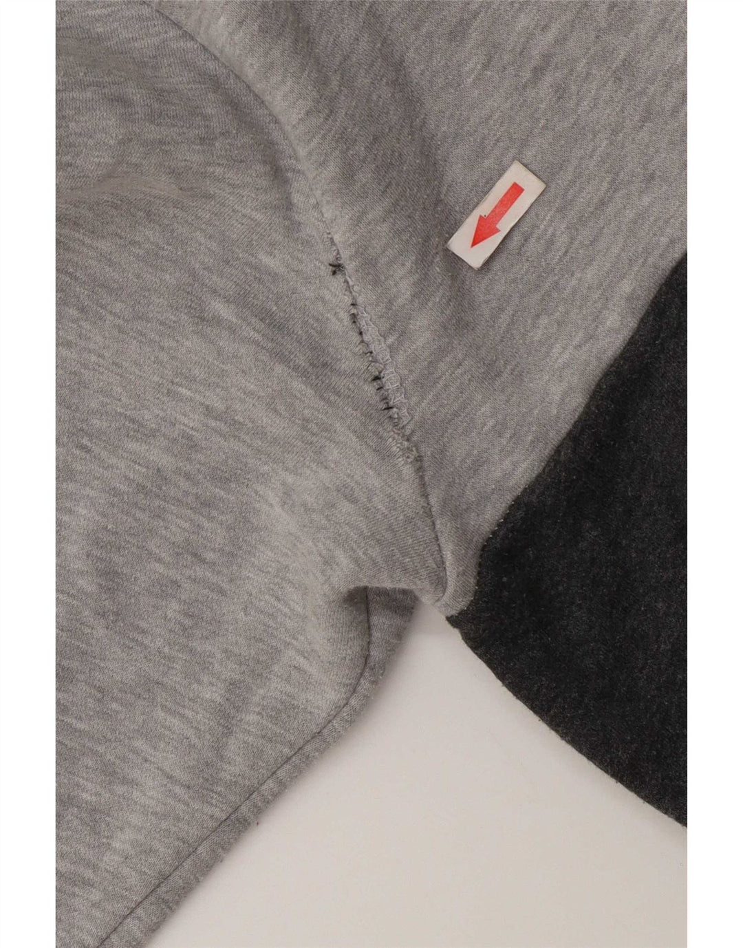 Fila moletom masculino jumper grande cinza colorblock algodão