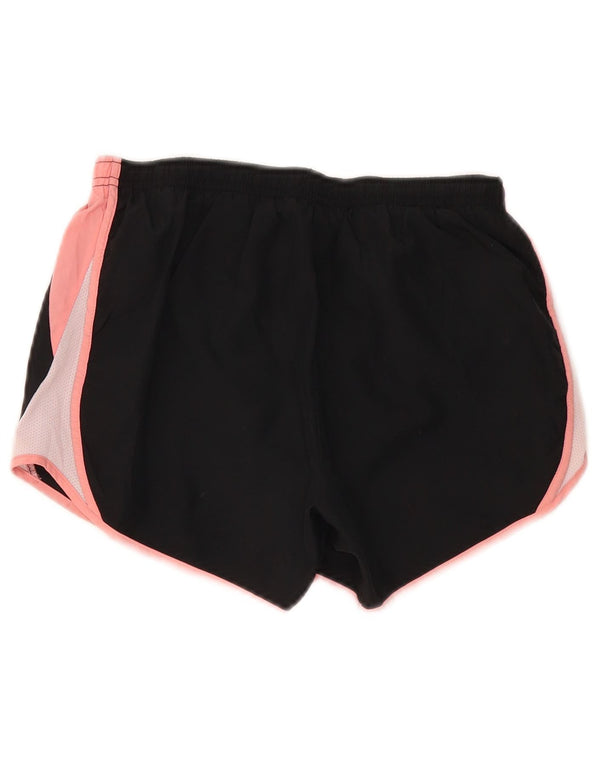 Shorts esportivos femininos Nike Loose Fit UK 4 XS preto colorblock esportivo