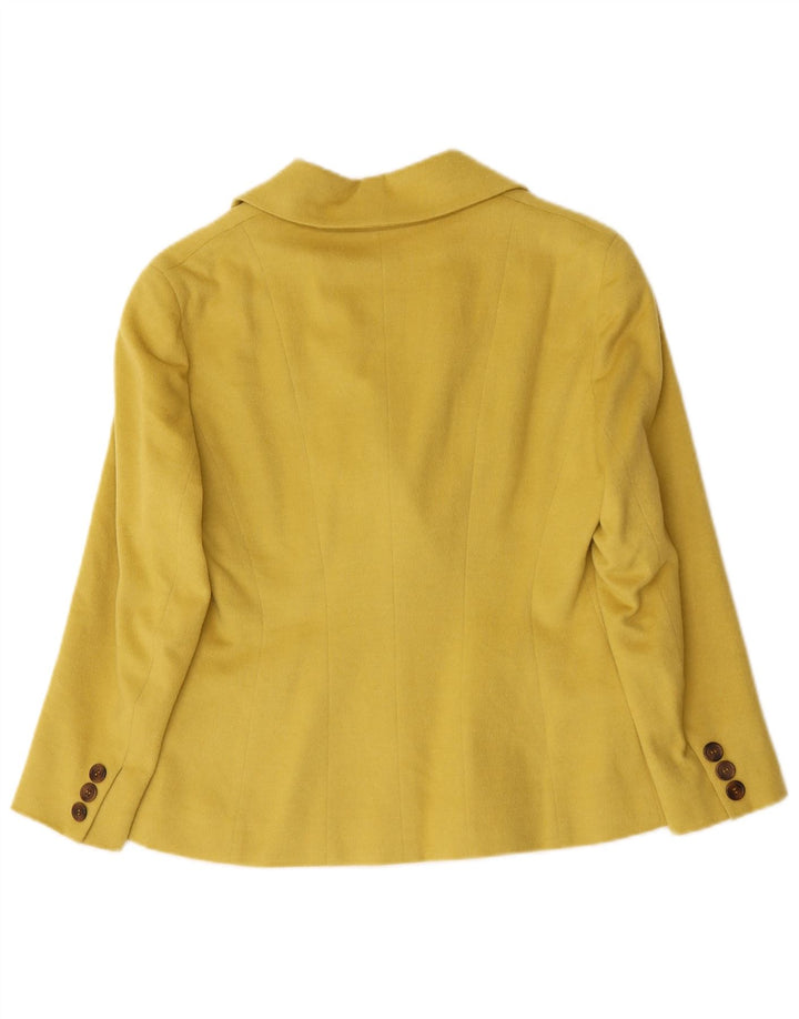 Jaqueta blazer feminina Trussardi manga 3/4 IT 42 médio amarelo