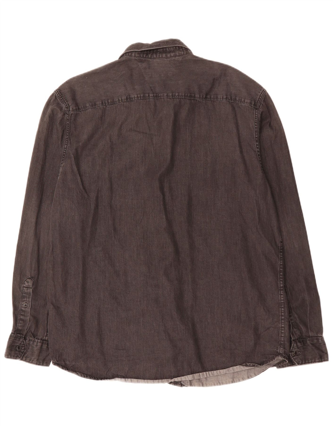 Camisa jeans masculina CALVIN KLEIN JEANS grande algodão preto