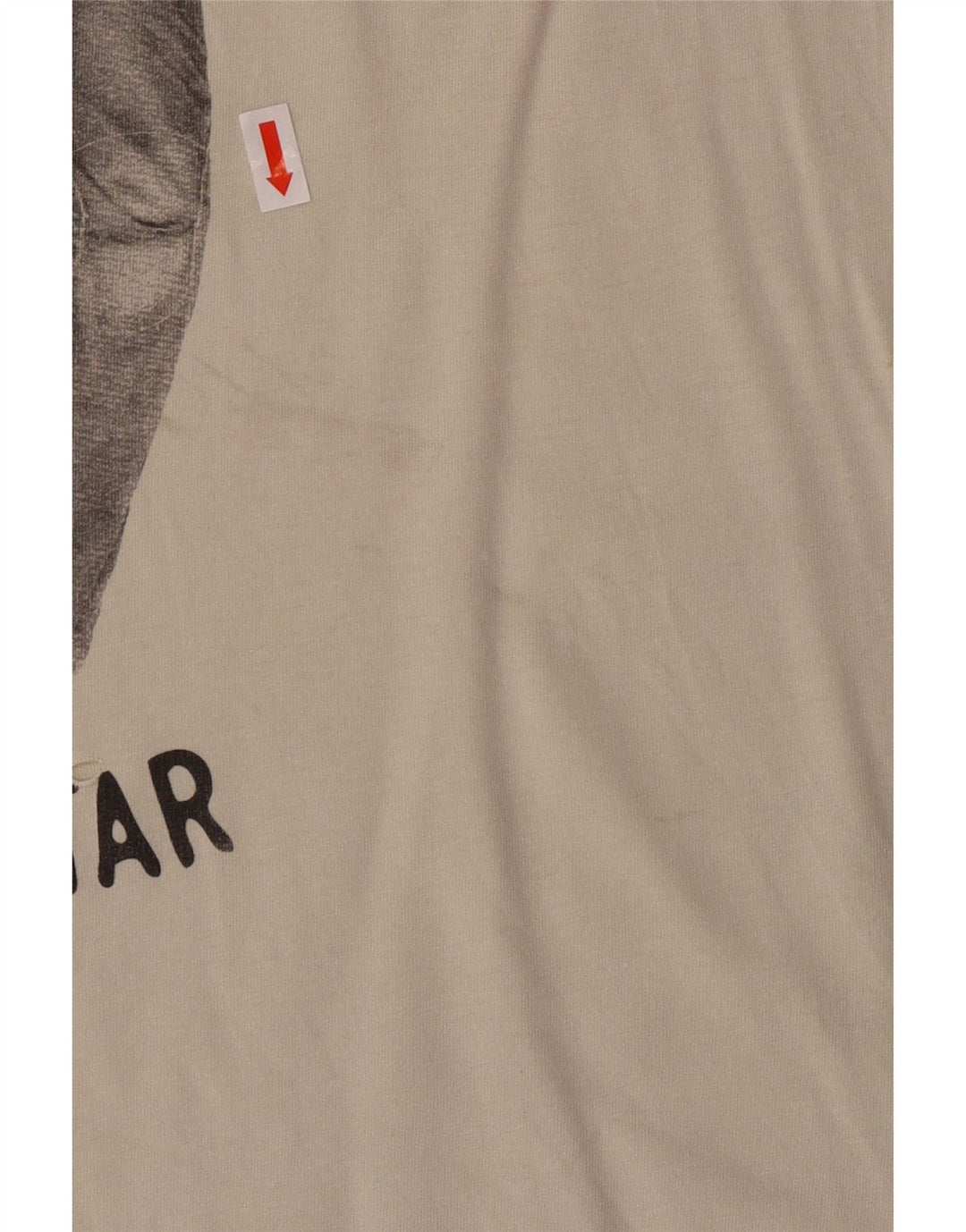 Camiseta G-STAR masculina gráfica grande algodão branco