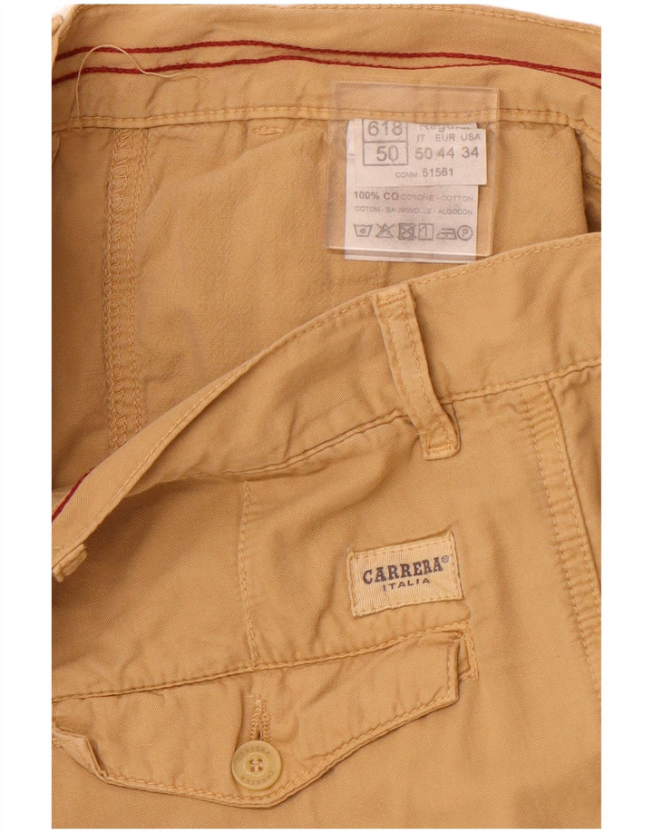 CARRERA Mens 618 Regular Cargo Shorts it 50 Grande W34 Algodão Bege