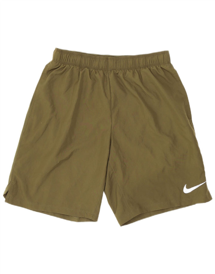 Shorts esportivos masculinos Nike médio verde poliéster esportivo