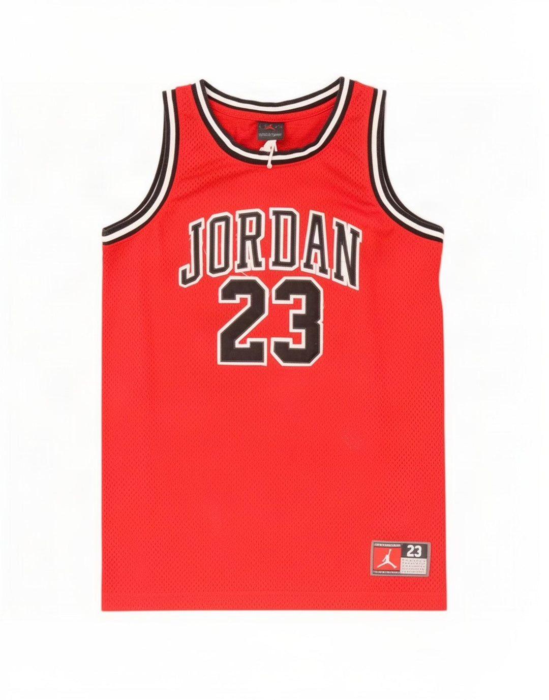 Colete gráfico Jordan Boys Top 12-13 anos grande poliéster vermelho