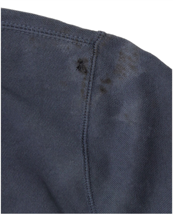 ADIDAS Mens Sweatshirt Jumper Médio Azul Marinho Algodão