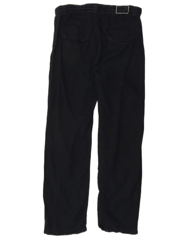 Calça reta feminina Helly Hansen W32 L31 linho azul marinho
