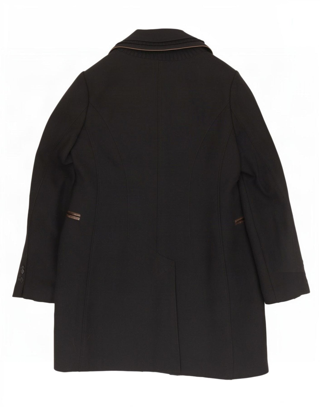 Sobretudo feminino Mabrun IT 48 XL lã virgem preta