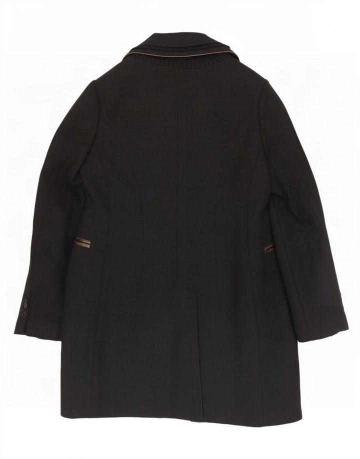 Sobretudo feminino Mabrun IT 48 XL lã virgem preta
