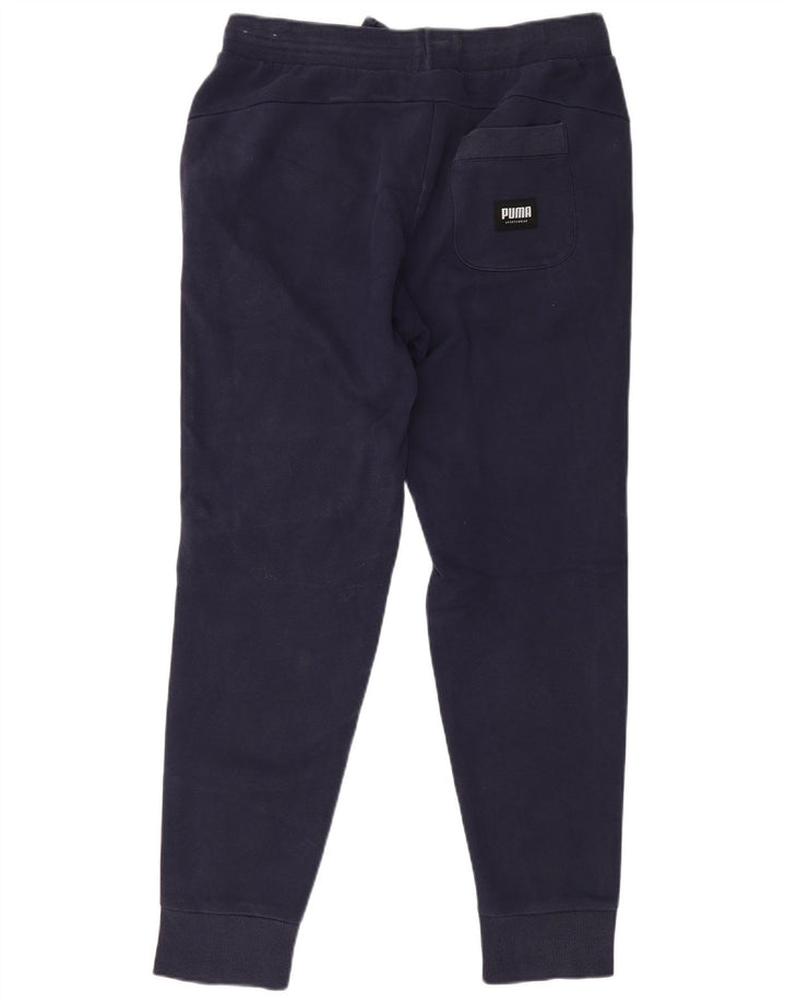 Calça esportiva masculina Puma Graphic Joggers médio algodão azul marinho