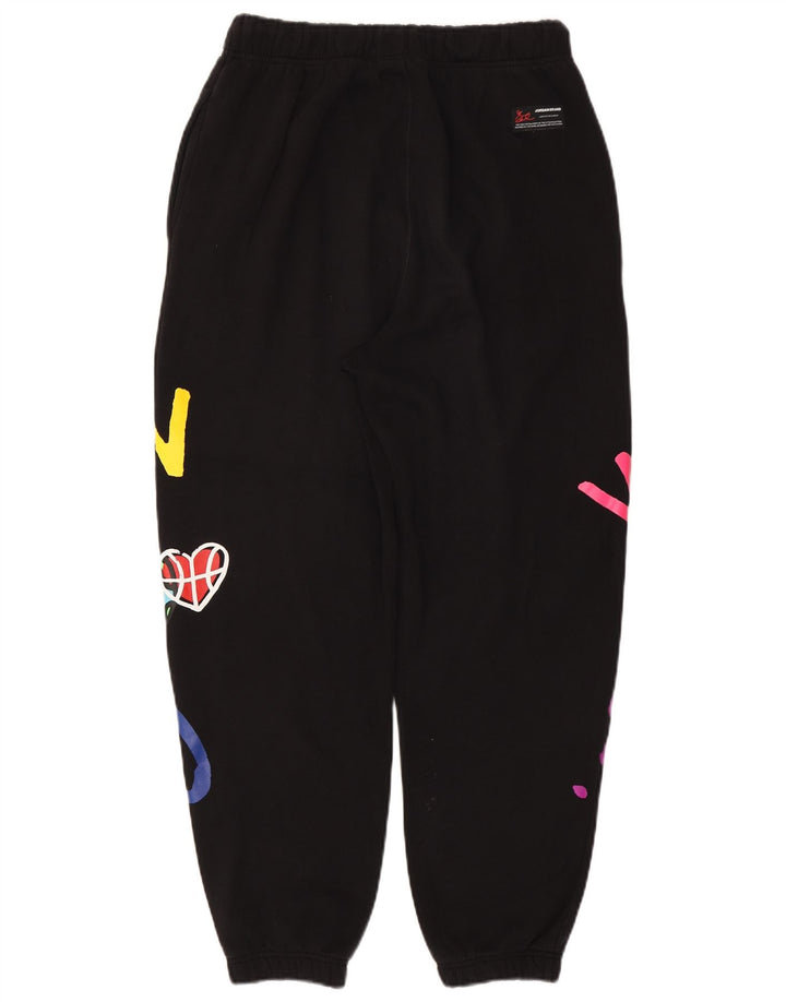 Jordan masculino gráfico agasalho calças joggers médio algodão preto