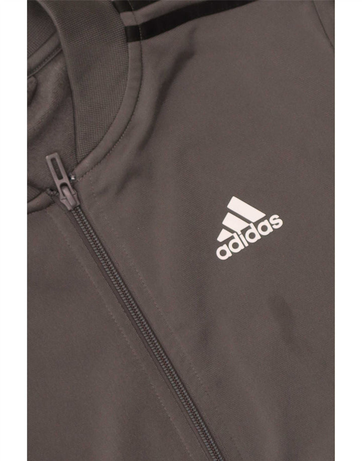Adidas Mens Tracksuit Top Jacket XS Cinza Poliéster