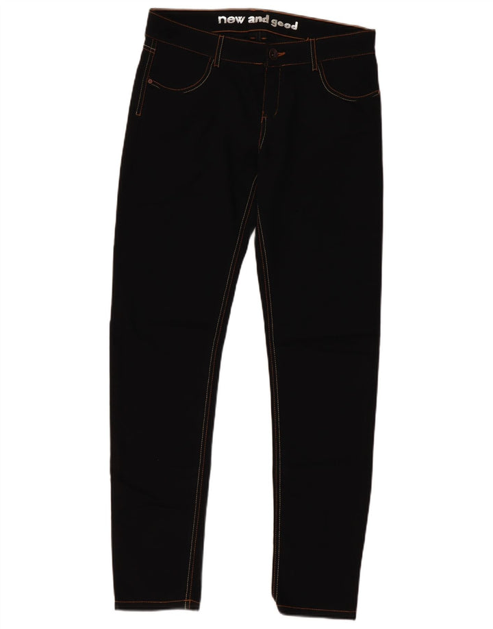 Calça casual slim feminina Desigual W30 L30 preta