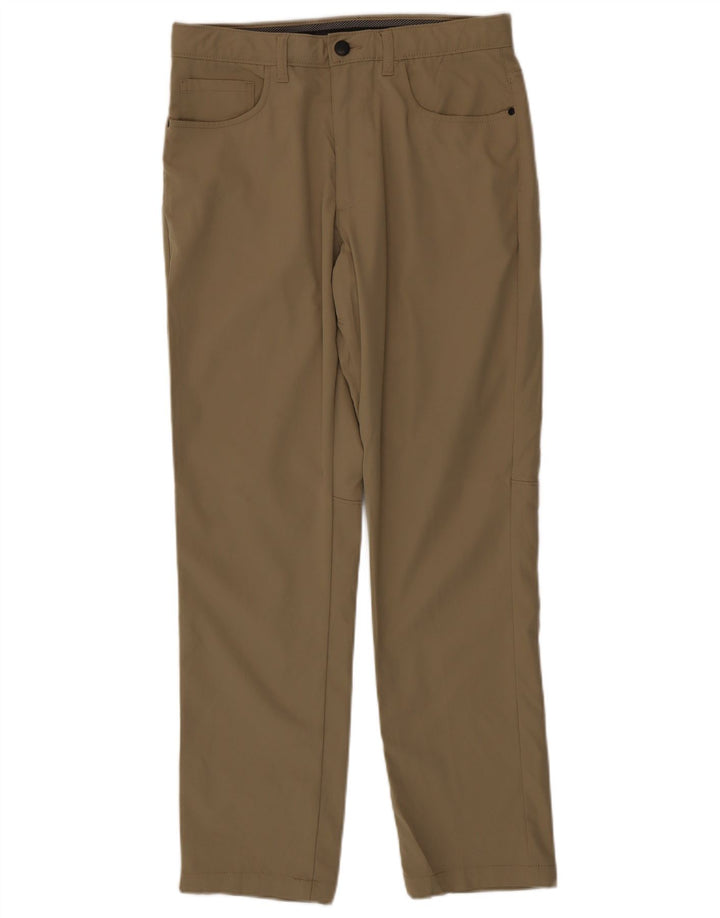 Calça Lee Mens Straight Casual W32 L32 Poliéster Bege