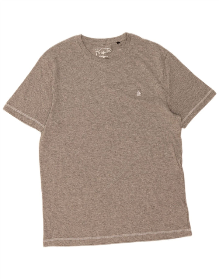 Camiseta masculina PENGUIN grande algodão cinza