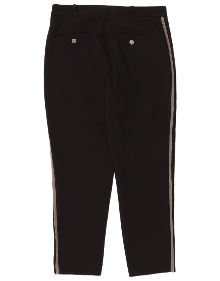 ZARA Calça Chino Feminina Slim Pequeno Bloco Colorido Preto