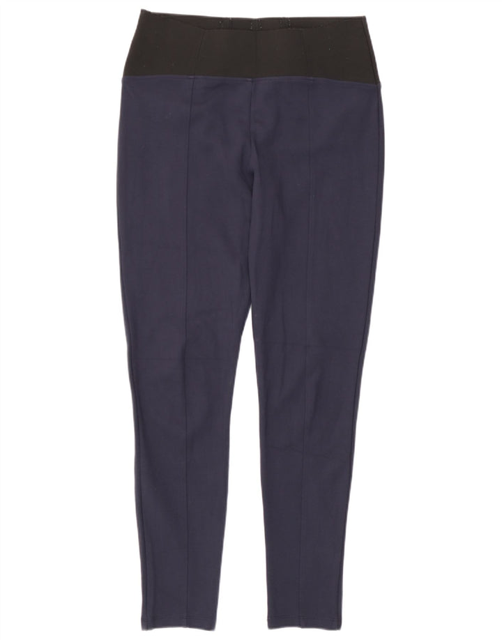 Leggings femininas de ajuste regular da Marks & Spencer Reino Unido 12 viscose azul marinho médio