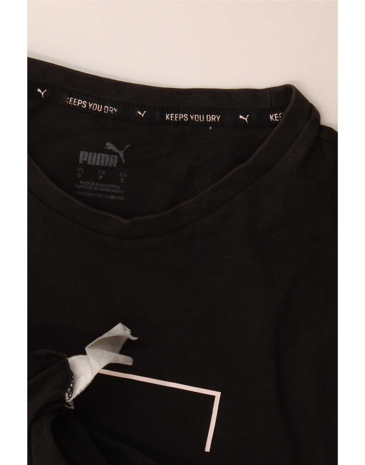 Puma Camiseta Masculina Graphic Top Pequeno Preto