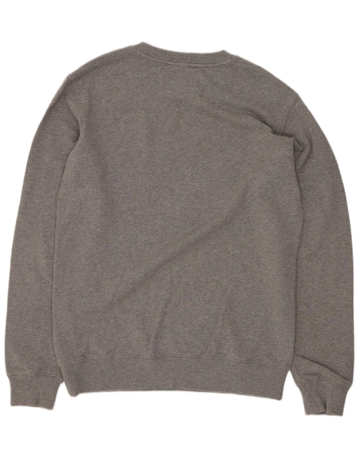Calvin Klein Jeans Masculino moletom gráfico jumper médio algodão cinza