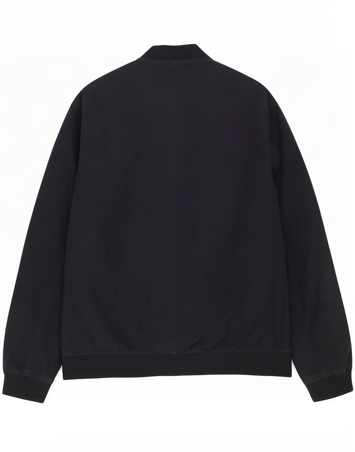 Jaqueta bomber masculina Ted Baker tamanho 6 2XL poliéster azul marinho