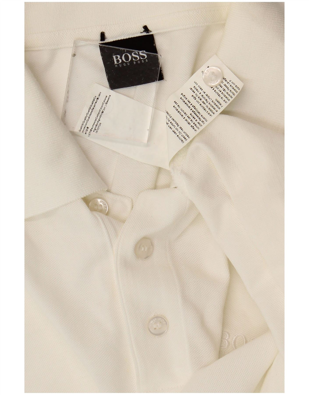 Camisa polo masculina HUGO BOSS XL algodão branco