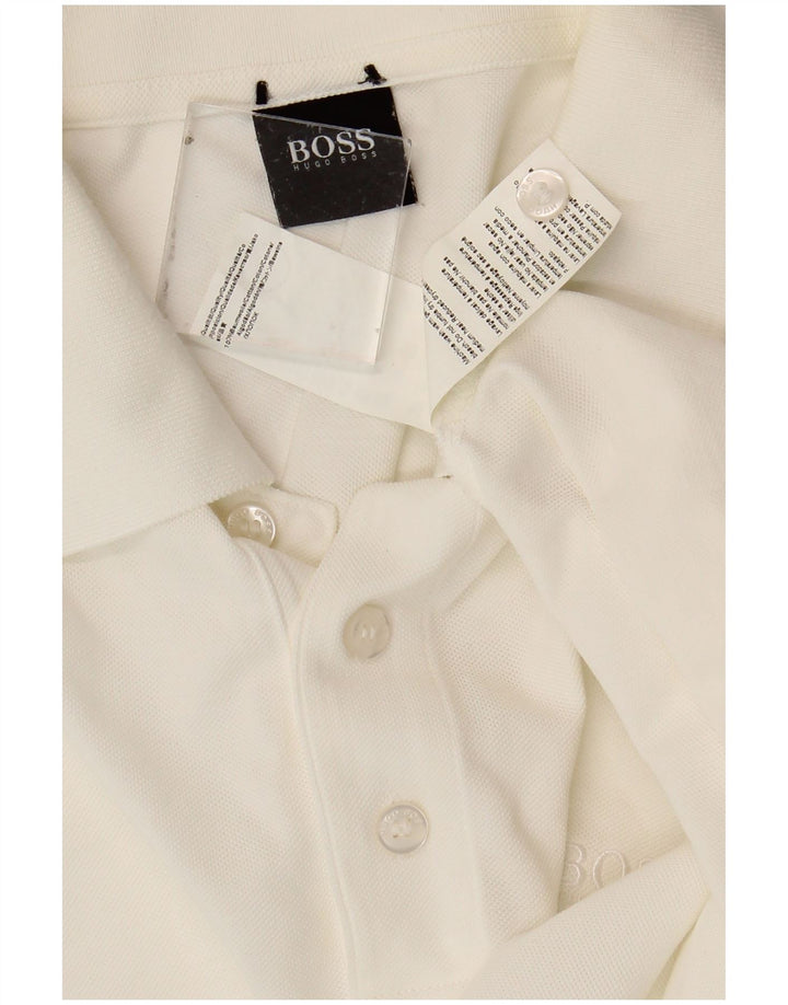 Camisa polo masculina HUGO BOSS XL algodão branco