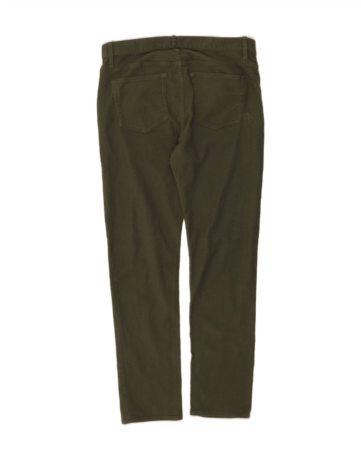 J. CREW Womens Flex Slim Casual Trousers W34 L32 Green Cotton Vintage J. Crew and Second-Hand J. Crew from Messina Hembry 
