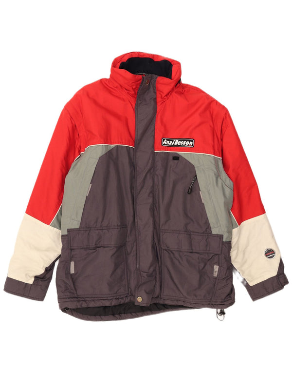 Jaqueta corta-vento masculina Anzi Besson UK 42 XL multicolorido Colourblock