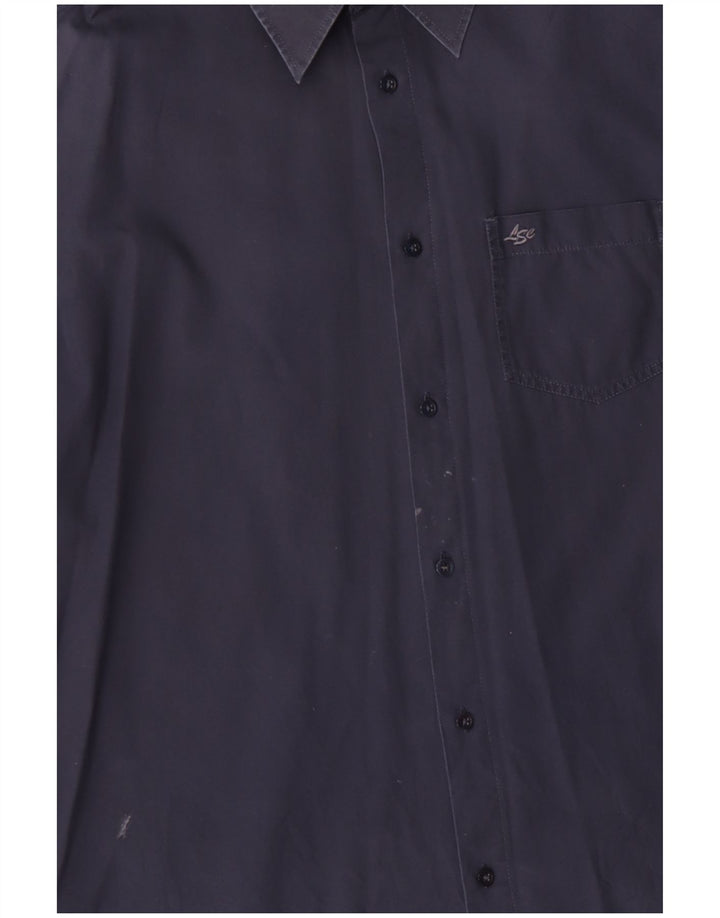 Camisa masculina Levi's grande algodão azul marinho