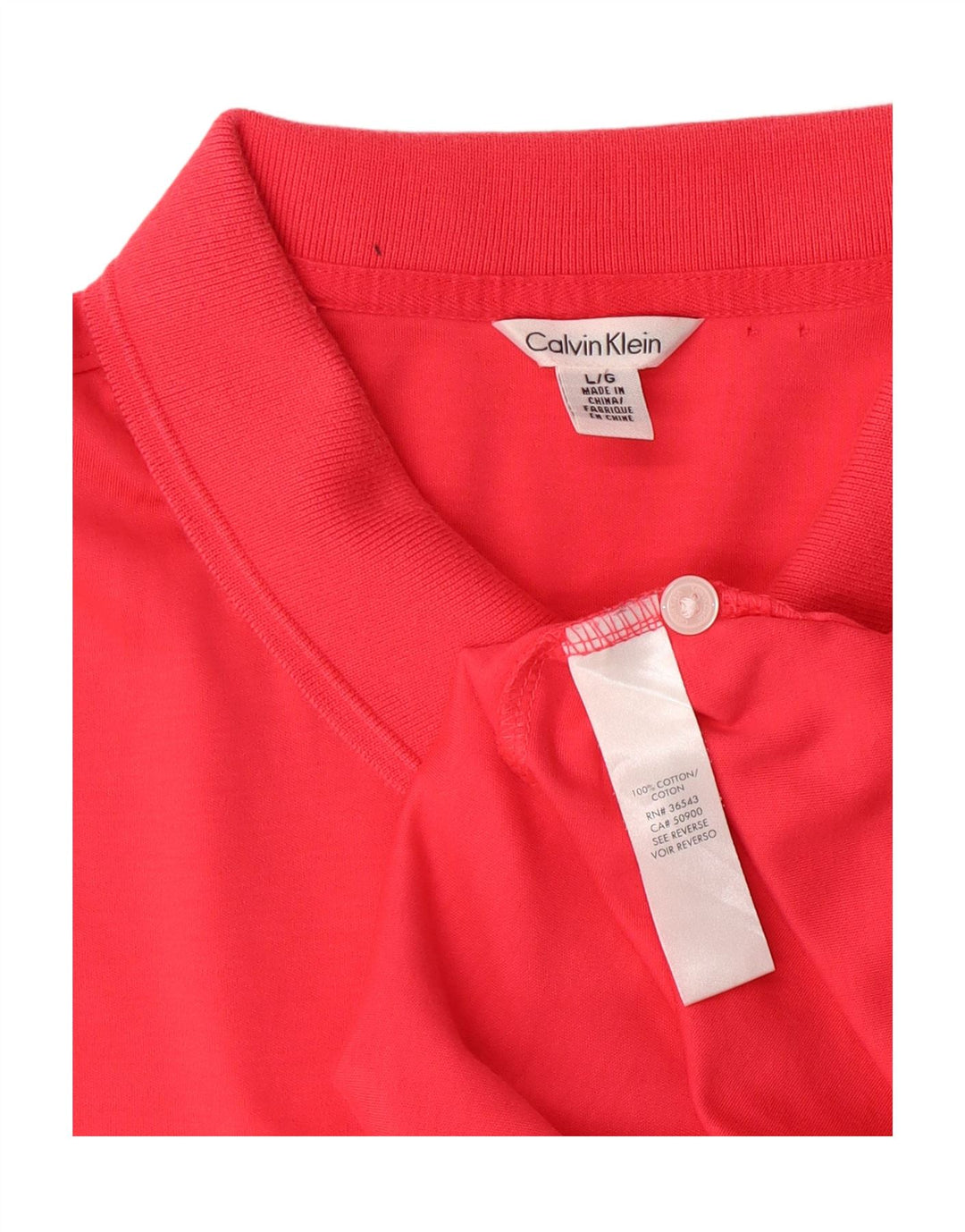 Camisa polo masculina CALVIN KLEIN regular fit grande algodão rosa