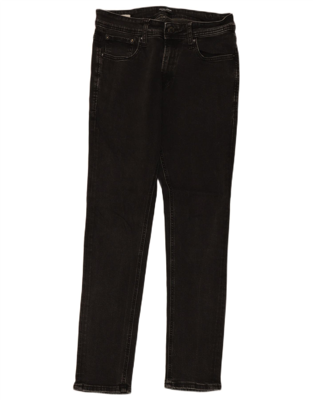 Jeans masculinos Jack & Jones Slim W30 L30 cinza algodão