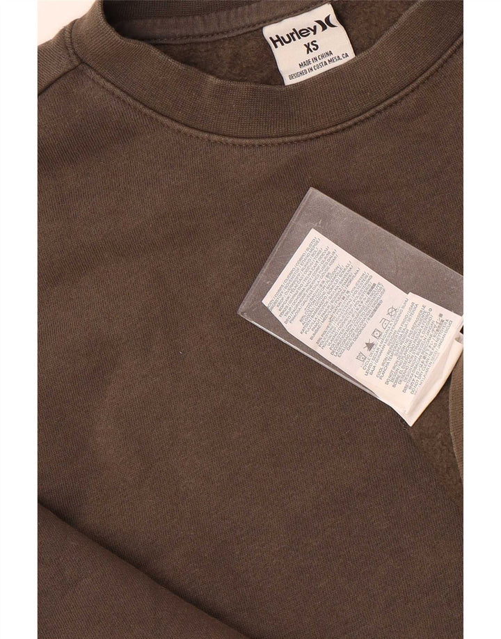 Suéter gráfico masculino Hurley XS algodão marrom