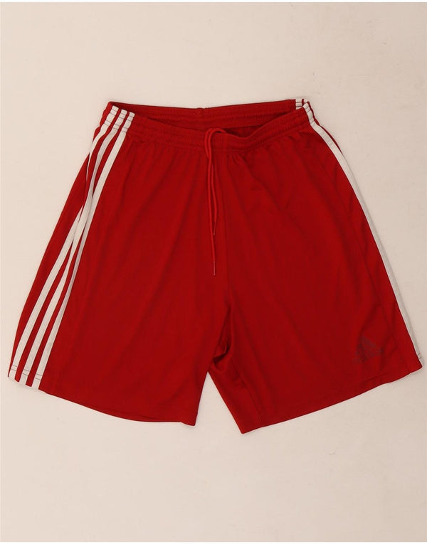 Adidas Mens Climalite Sport Shorts Médio Poliéster Vermelho
