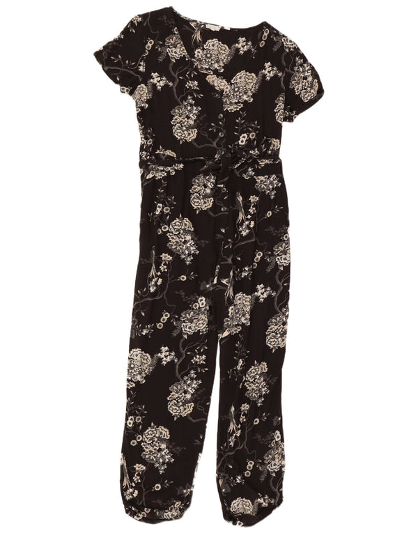 Macacão feminino Fat Face UK 14 grande preto floral