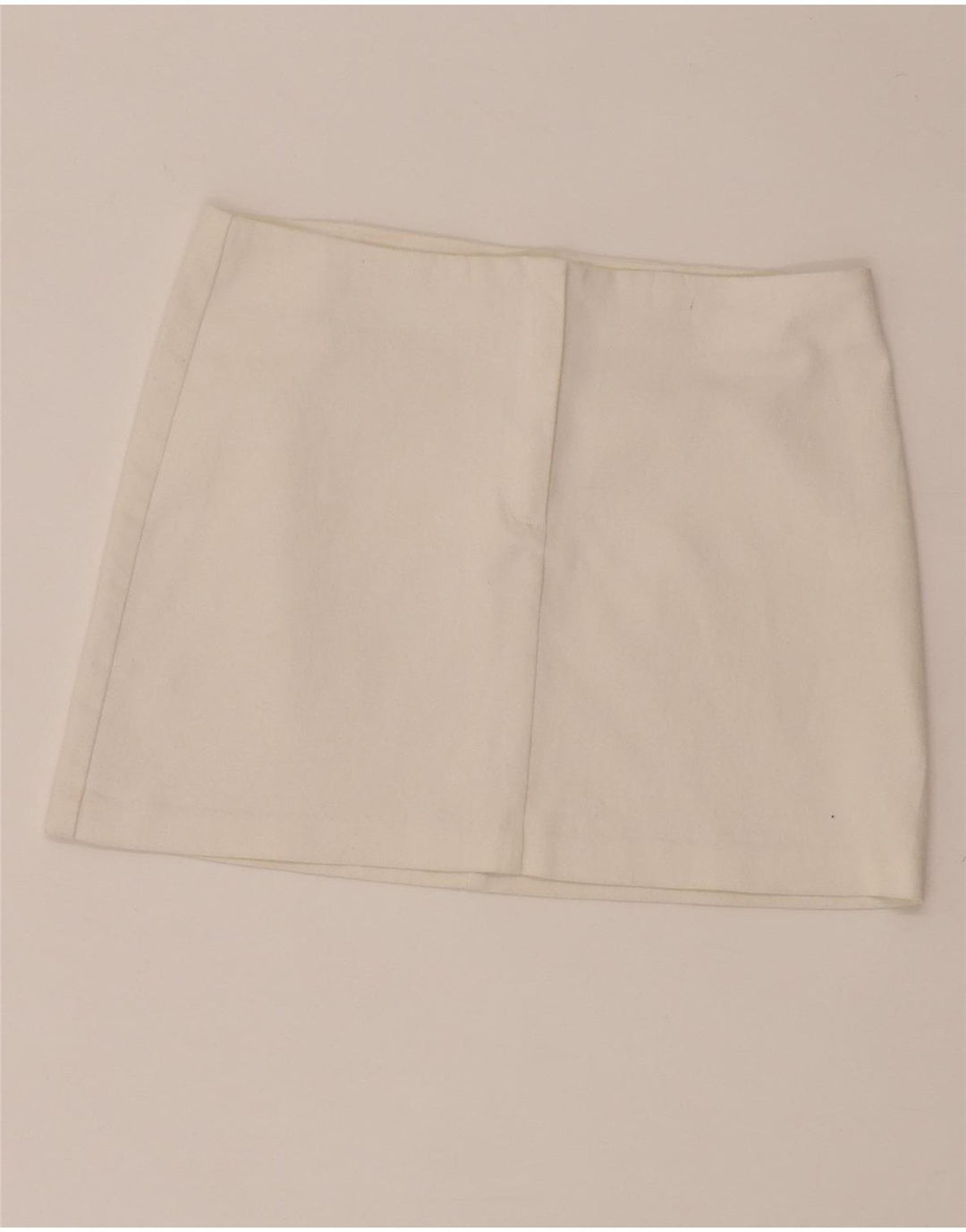 Mini saia feminina Benetton W28 médio branco