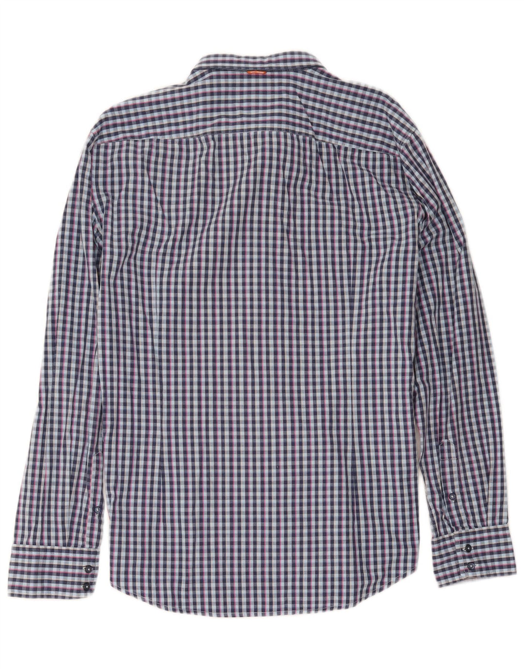 Camisa masculina Hugo Boss XL azul xadrez algodão