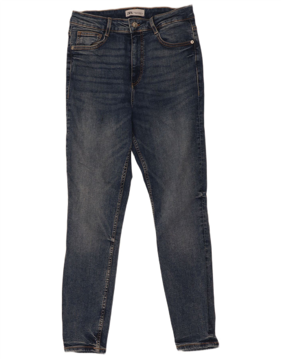 Zara Jeans Skinny Feminino EU 40 Médio W30 L28 Azul