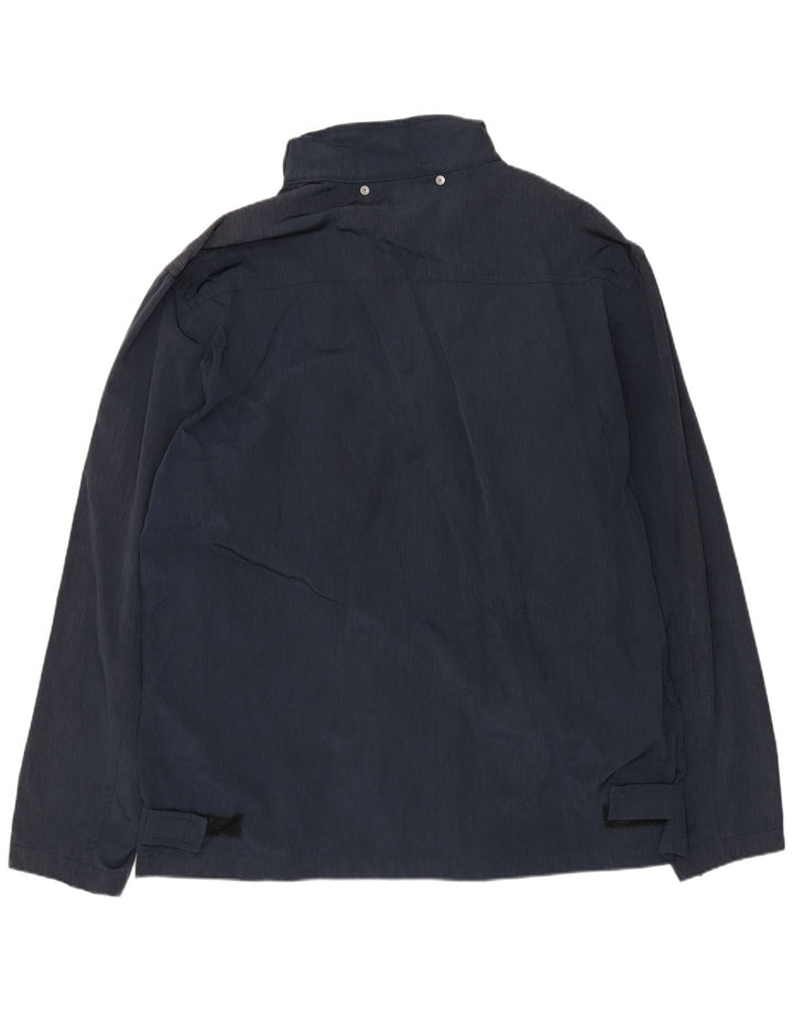 Jaqueta de chuva masculina Trussardi IT 52 XL azul marinho poliamida