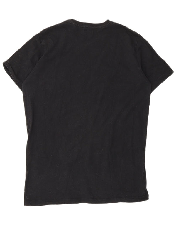 Diesel Camiseta Masculina Gráfica Top Grande Preto