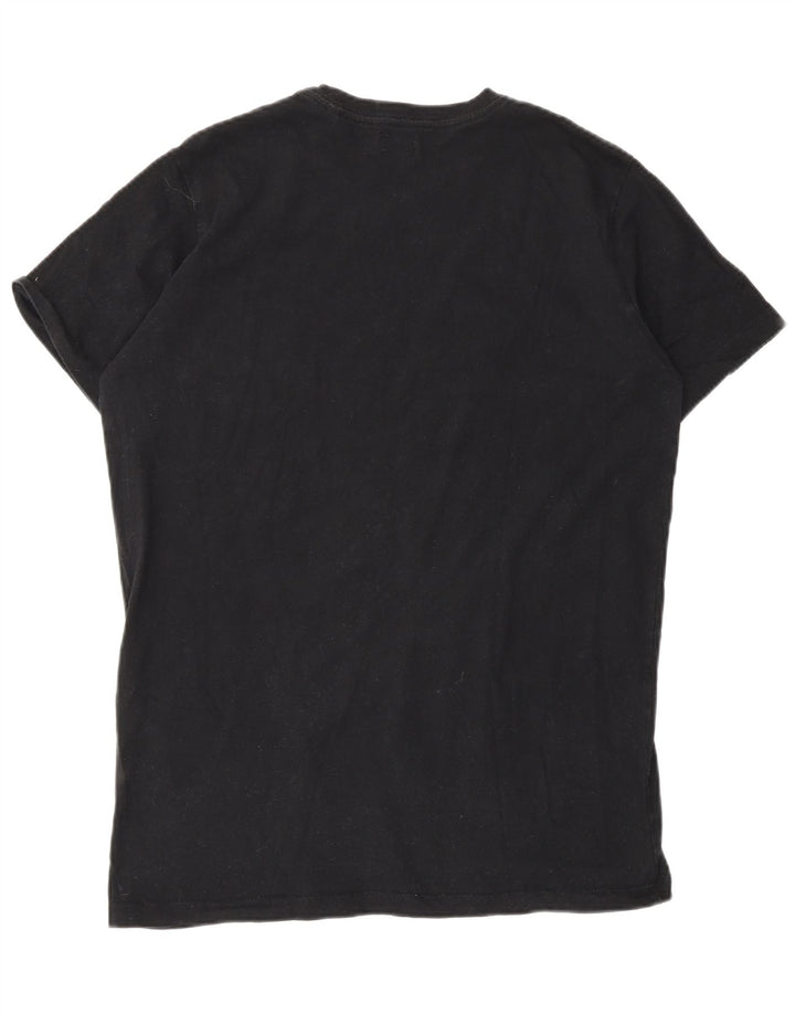 Diesel Camiseta Masculina Gráfica Top Grande Preto