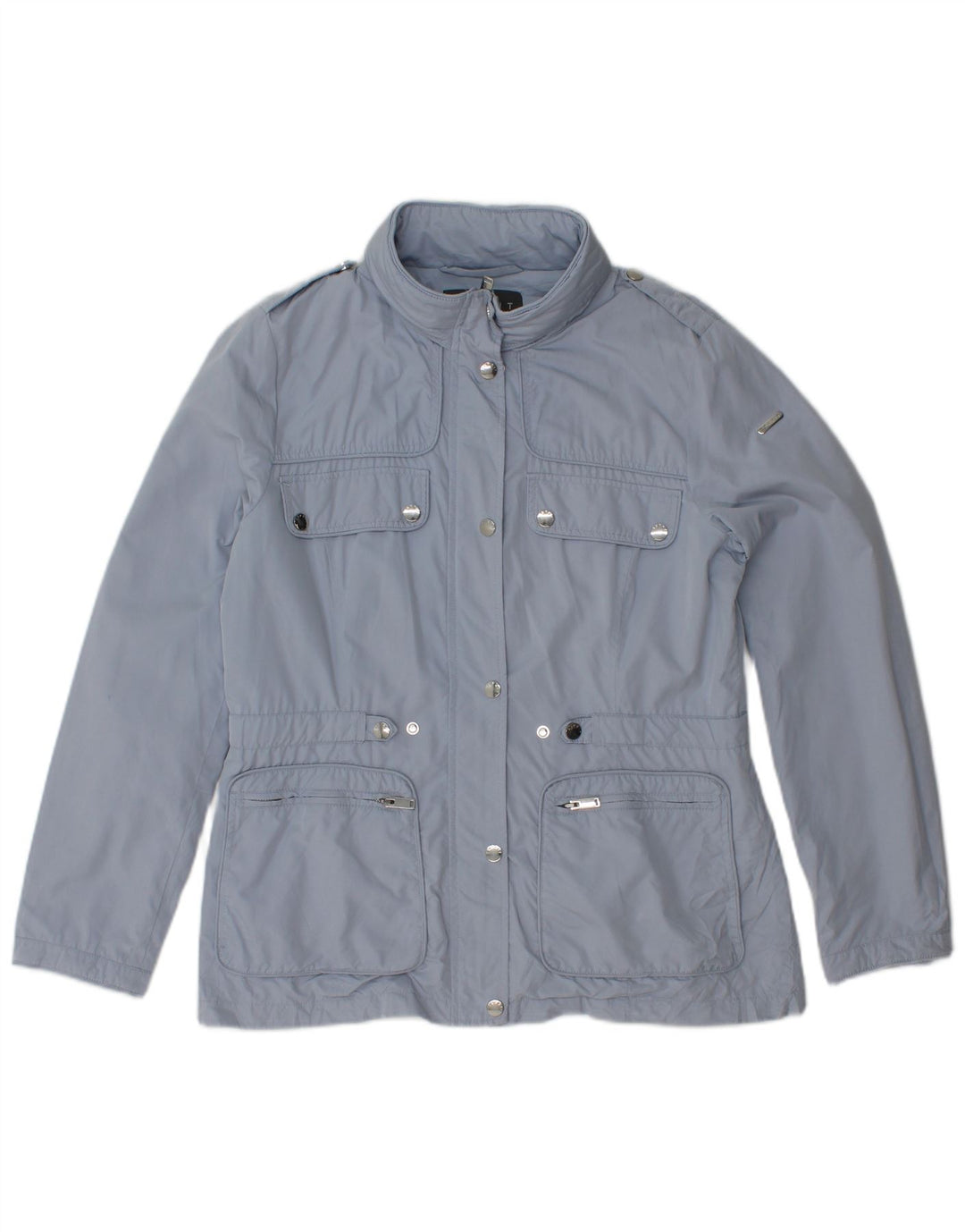 Jaqueta militar feminina ESPRIT UK 12 poliéster azul médio