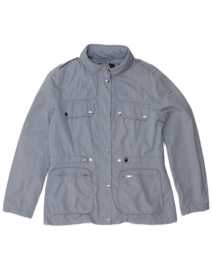 Jaqueta militar feminina ESPRIT UK 12 poliéster azul médio