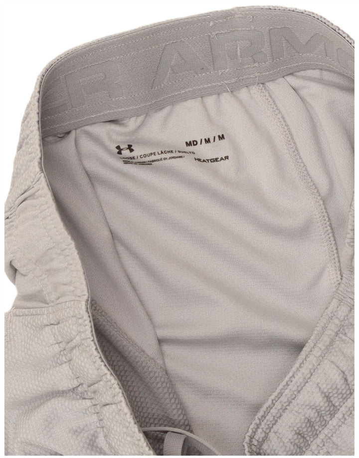 Shorts esportivos masculinos Under Armour Heat Gear cinza médio