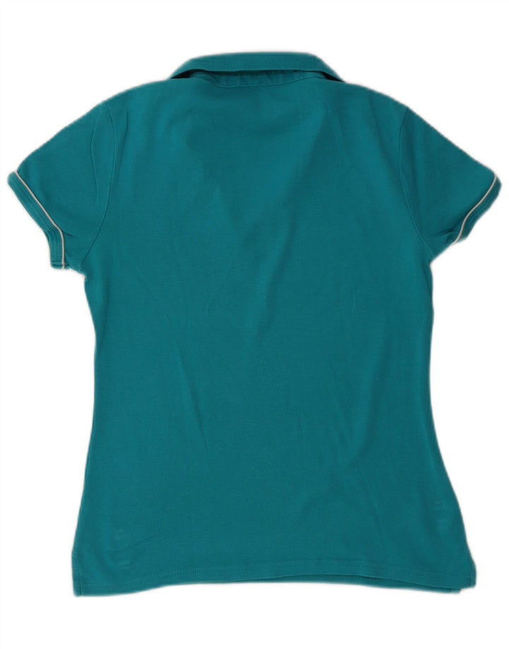 Camisa polo feminina Tommy Hilfiger UK 12 azul médio