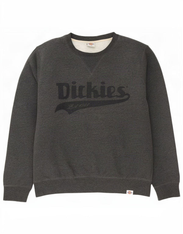 Dickies moletom gráfico masculino jumper grande algodão cinza