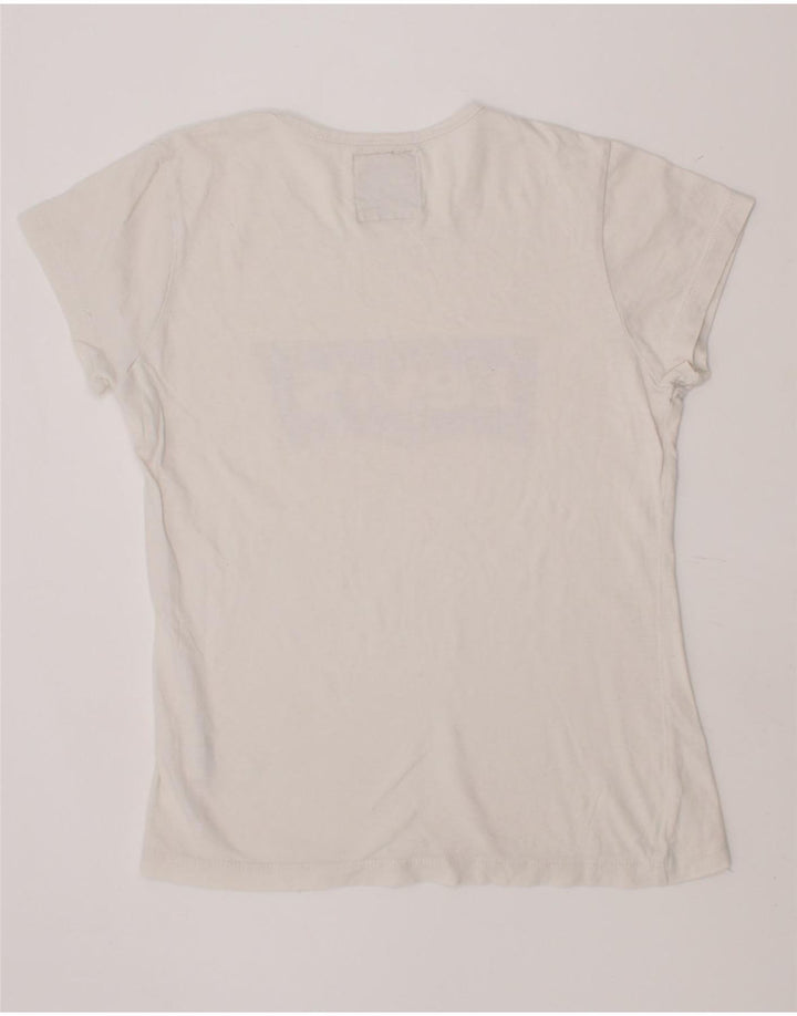 LEVI'S Girls Graphic T-Shirt Top 9-10 Years White Cotton Vintage Levi's and Second-Hand Levi's from Messina Hembry 