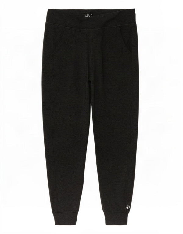 Calça de treino feminina Marks & Spencer Joggers Reino Unido 14 grande cinza manchado
